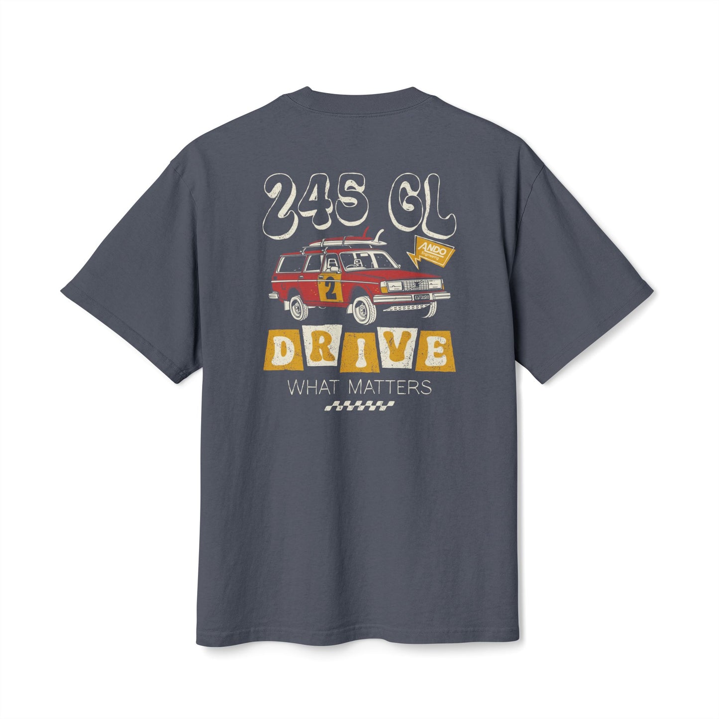 Volvo 245 Tee shirt T-shirt volvo redblock 240 Ando Engineering