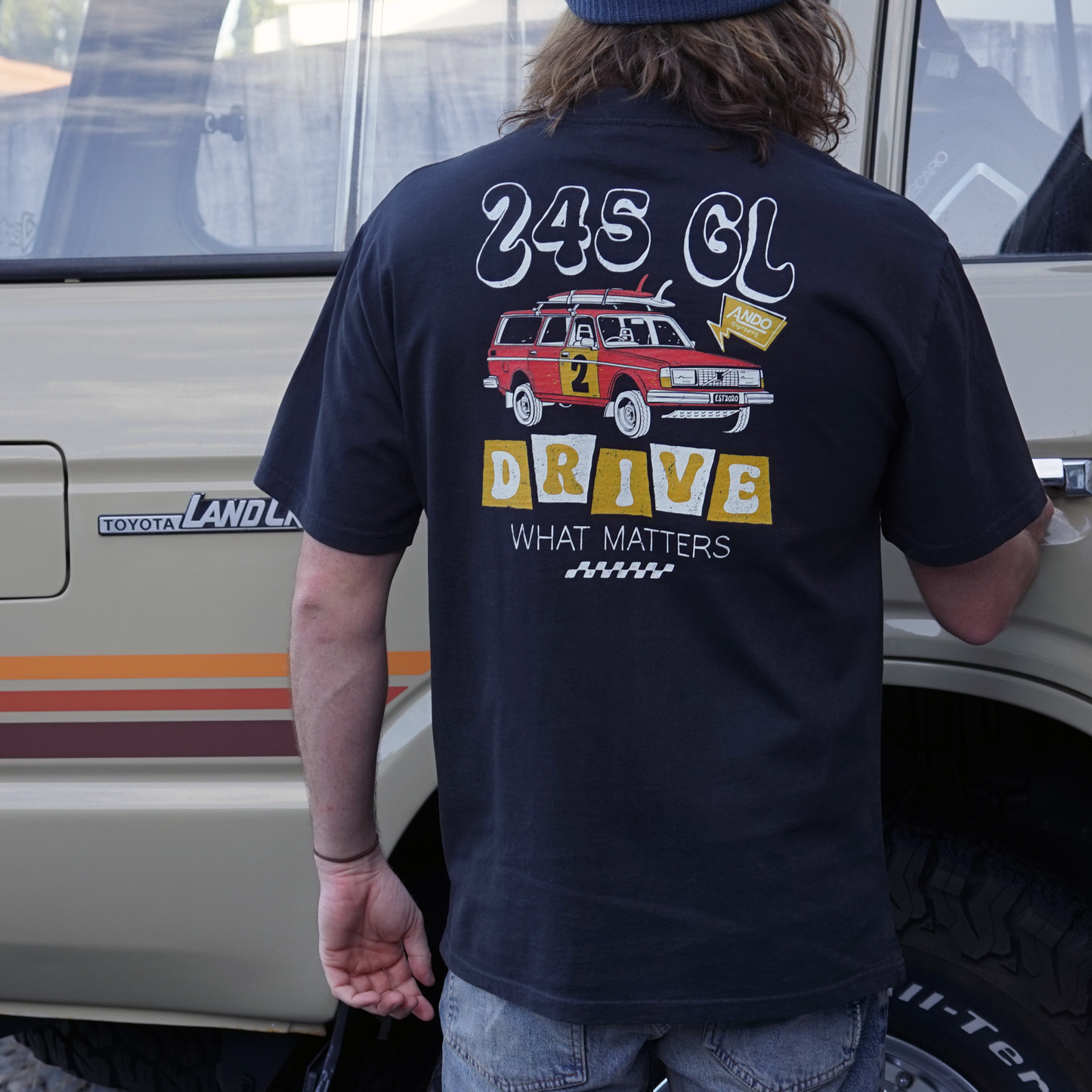Volvo 245 Tee shirt T-shirt volvo redblock 240